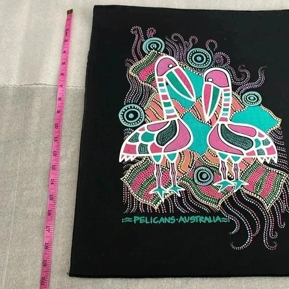 The RAINBOW SERPENT ORIGINAL ABORIGINAL ART  Pelican Australia PRINT - Picture 2 of 5